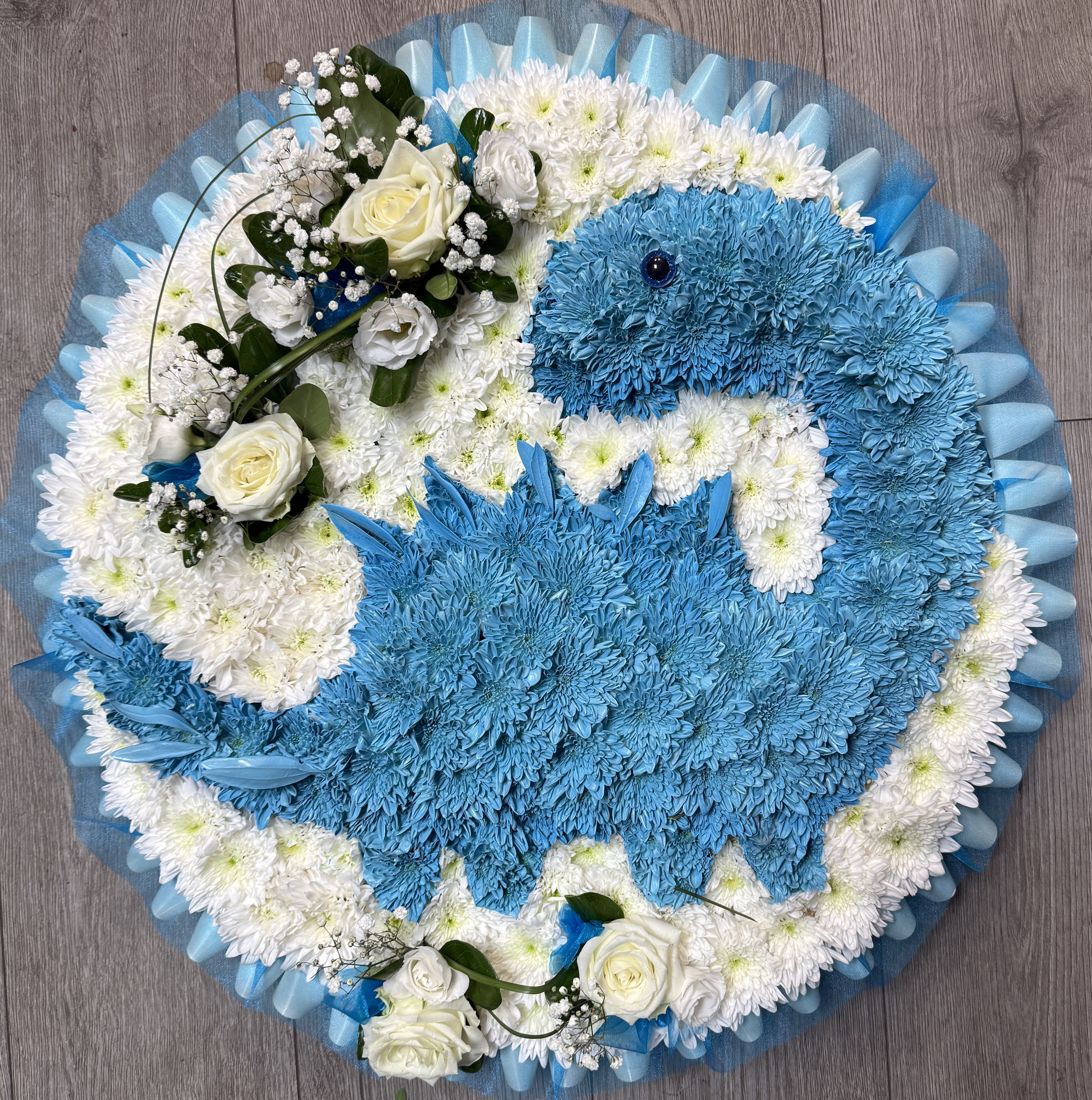 Dinosaur bespoke floral tribute - fareham florist
